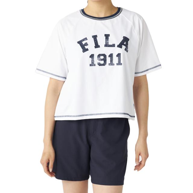 フィラ(FILA)水着 カバーアップTシャツ タンキニ 4点セット 325601-WT(Lady’s)