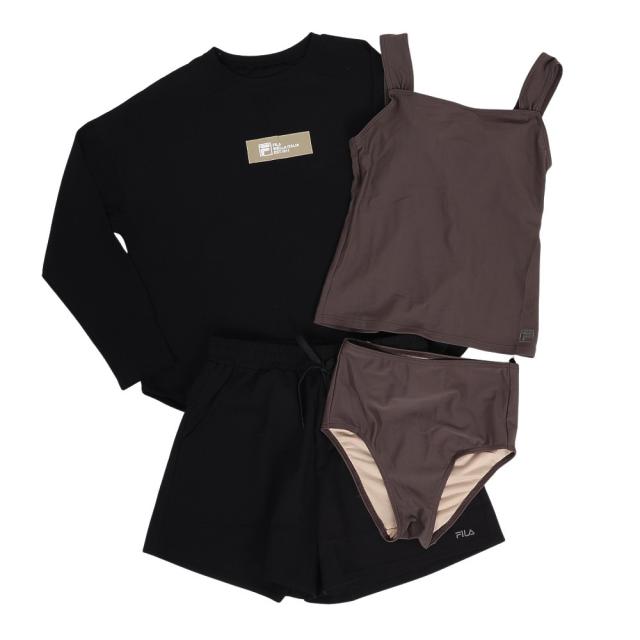 フィラ(FILA)プルオーバータンキニ 4点セット 325605 -BK(Lady’s)