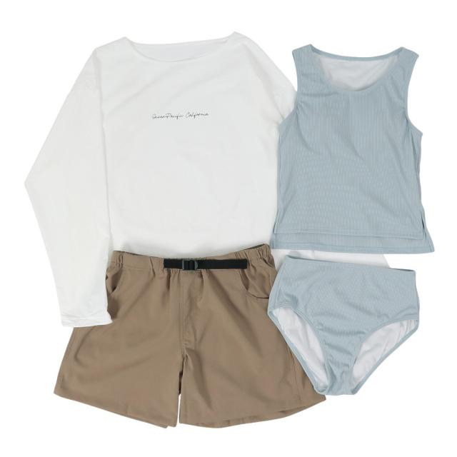 オーシャンパシフィック(Ocean Pacific)セパレーツ水着 4点セット 525808BE(Lady’s)
