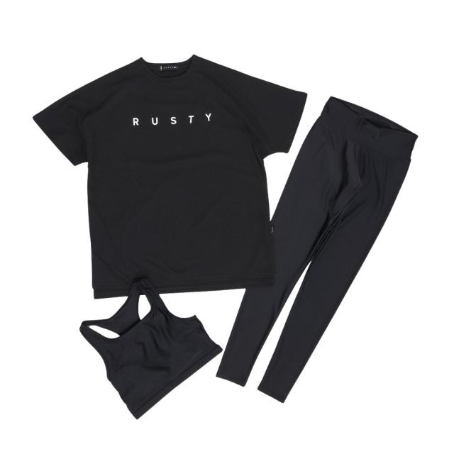 ラスティ(RUSTY)セパレーツ水着 3点セット 925801BK(Lady’s)