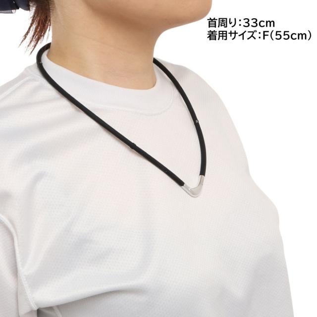 Phiten チタンネックレス ファイテン（PHITEN）RAKUWA 磁気チタンネックレス S-2 55cm BK