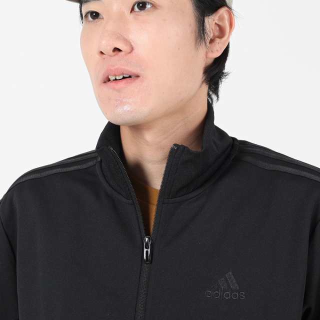 アディダス(adidas)ジャケット ジャージ ブラック 黒 スリー