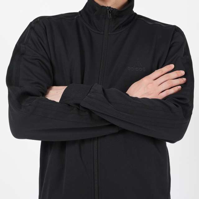 アディダス(adidas)ジャケット ジャージ ブラック 黒 スリー
