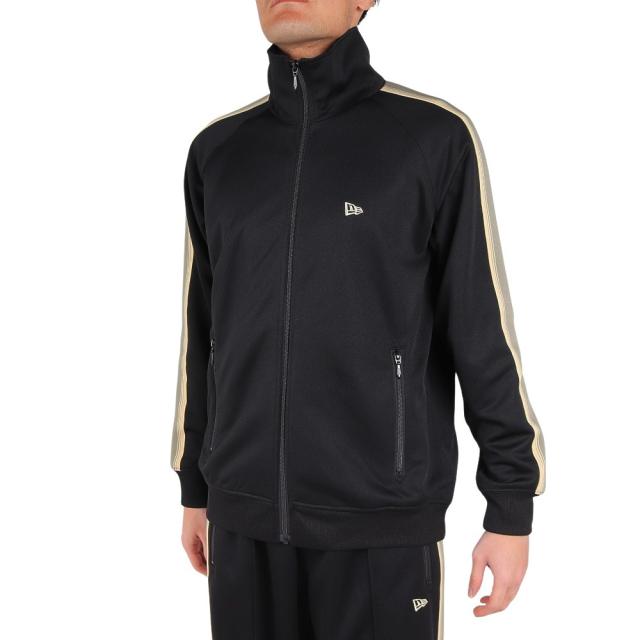 ニューエラ(NEW ERA)ジャージ 上 吸汗速乾 ブラック サイドテープ トラックジャケット 13755330(Men’s、…