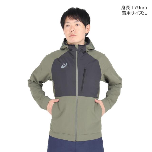アシックス 秋冬用 ナイロンジャージ上下セットアップ メンズ 上L相当