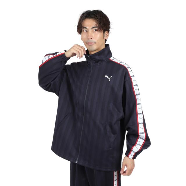 プーマ(PUMA)トレーニング シャドウ ストライプ ニット ジャケット 527754 06 NVY(Men’s)
