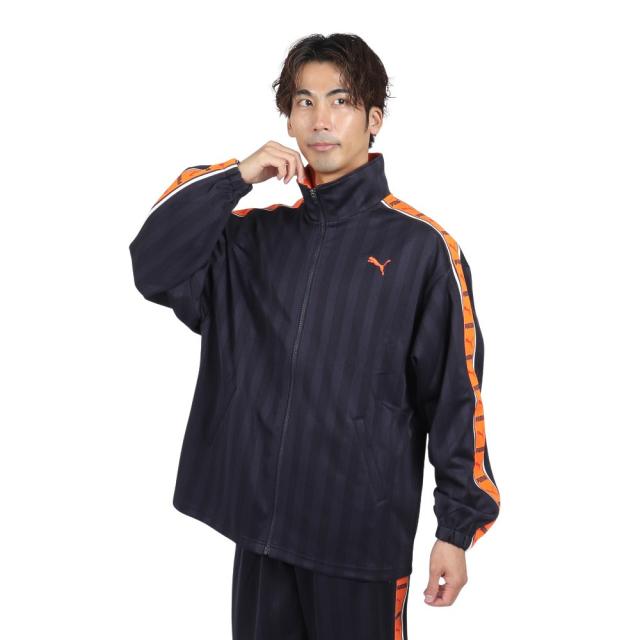 プーマ(PUMA)トレーニング シャドウ ストライプ ニット ジャケット 527754 61 NVY(Men’s)