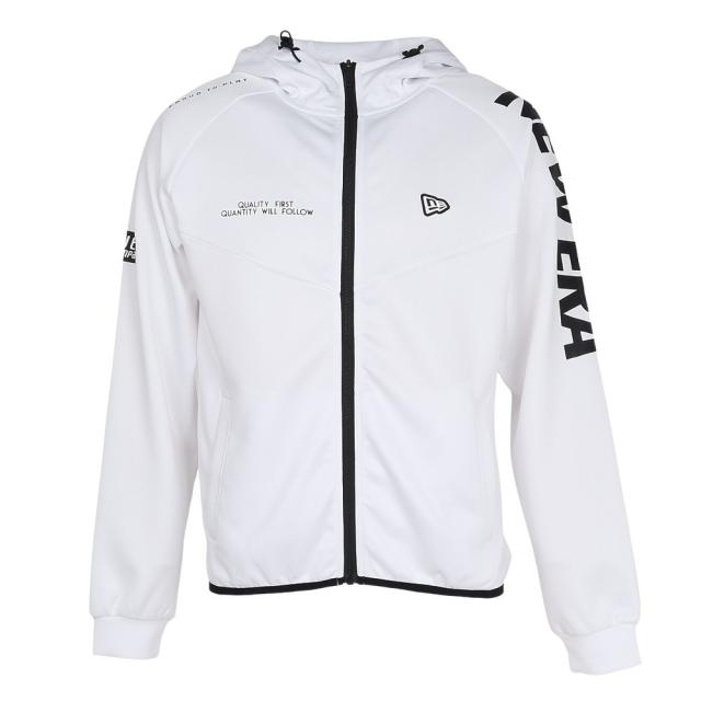 ニューエラ(NEW ERA)ウォームアップ ジャケット ワードマークロゴ ホワイト 14861199(Men’s)