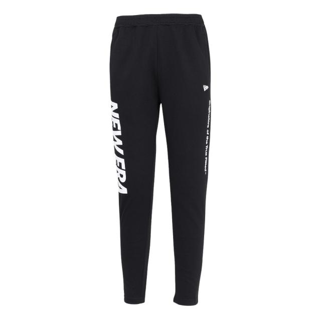 ニューエラ(NEW ERA)ウォームアップ ストレッチパンツ 鹿の子 ワードマークロゴ BLK 14861202(Men’s)