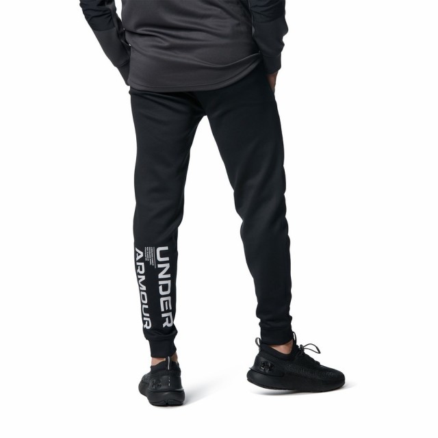 新品UNDERARMOUR中綿ジャージパンツLメンズ迷彩BLACK定価13200