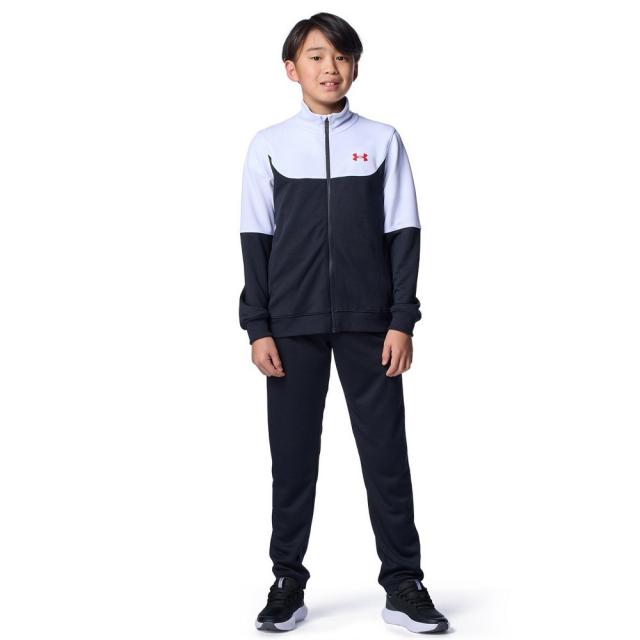 アンダーアーマー(UNDER ARMOUR)カラーブロック ビッグロゴ トラックスーツ 上下セット 6012490 001(J…