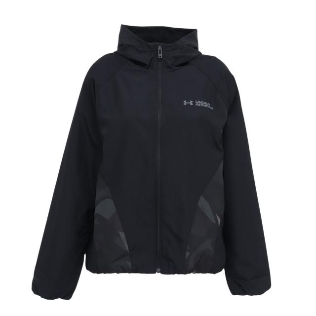 アンダーアーマー(UNDER ARMOUR)トリコットウーブン プリント フルジップ フーディ 6010220 001(Lad…