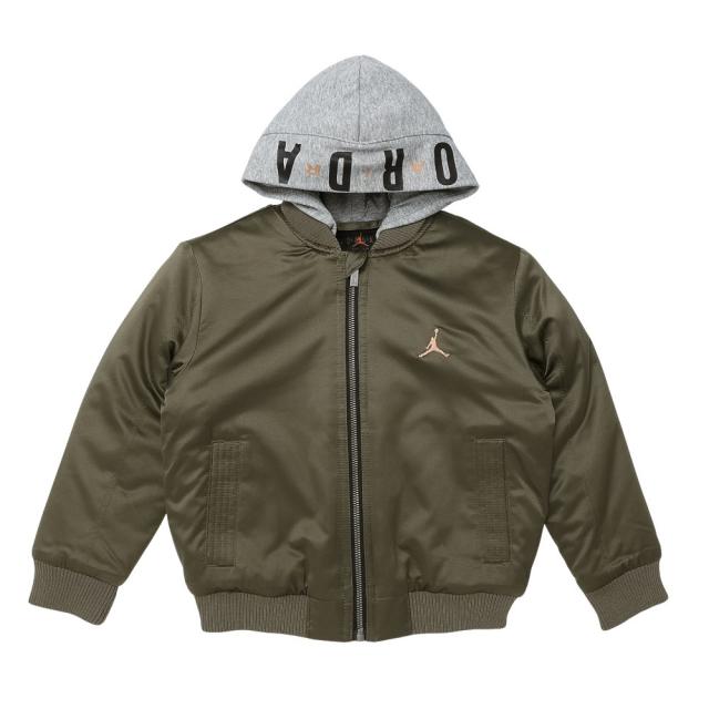 ジョーダン(JORDAN)ジュニア ジョーダン アウター ビッグロゴ フーデッド ボンバー 85D647-E6F(Jr)