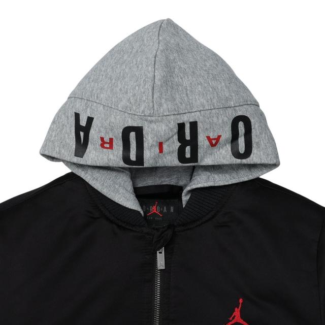 ジョーダン(JORDAN)ジュニア ジョーダン アウター ビッグロゴ フーデッド ボンバー 95D647-023(Jr) ジョーダン(JORDAN)ジュニア ジョーダン アウター ビッグロゴ