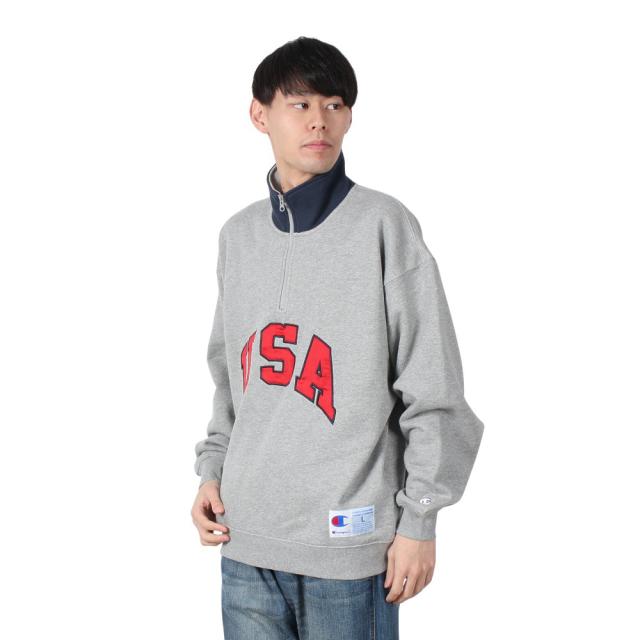 チャンピオン-ヘリテイジ(CHAMPION-HERITAGE)アクションスタイル ハーフジップスウェットシャツ C3-B007…