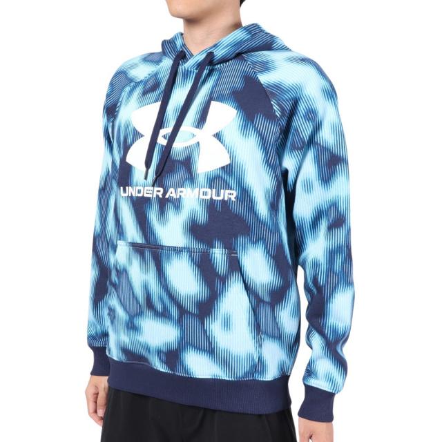 アンダーアーマー(UNDER ARMOUR)パーカー メンズ ライバルフリース ビッグロゴ 1381331 490(Men’s)