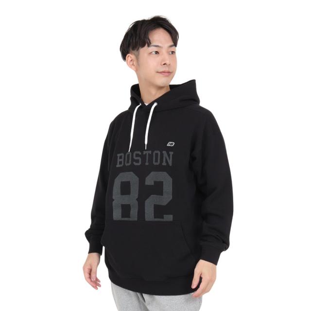 ニューバランス(new balance)900 フレンチテリー82 BOSTON プリントフーディー AMT35107BK(M…