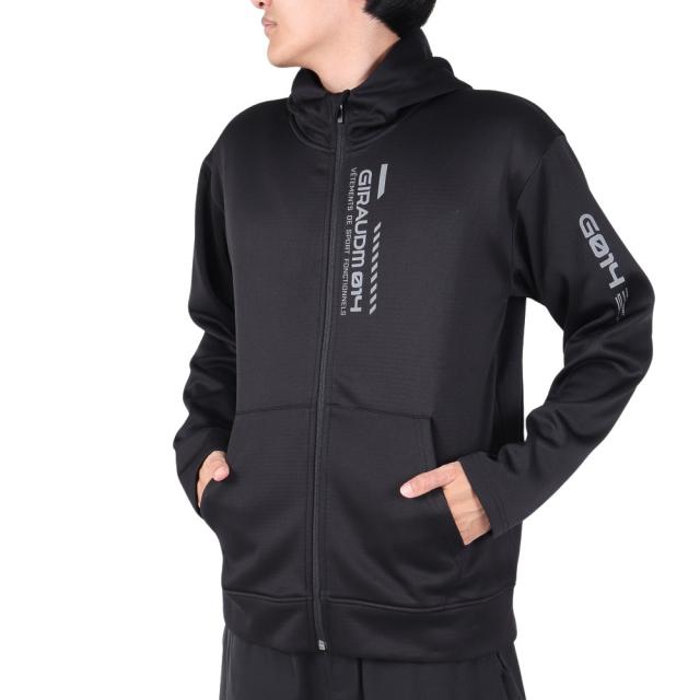 ジローム(GIRAUDM)grit フリースフルジップパーカー SW3F0023-TR860-GRCD BLK(Men’s)
