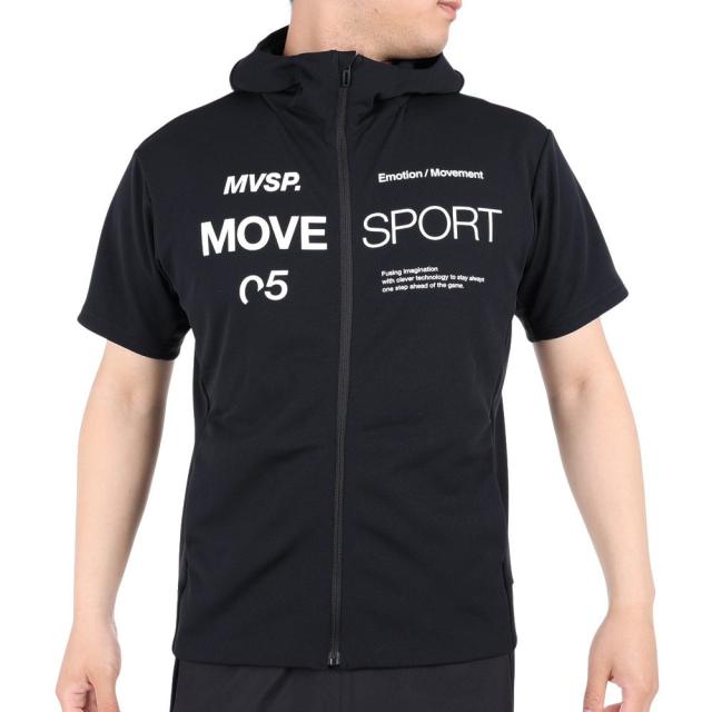 DESCENTE パーカー デサント（DESCENTE）半袖パーカー メンズ フルジップフーディー