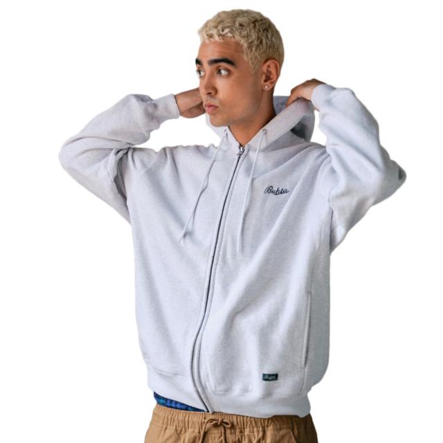 バクタ(BUKTA)ヘビーOZ裏起毛スプリットラグランパーカー BU2415804 15 GRAY(Men’s)