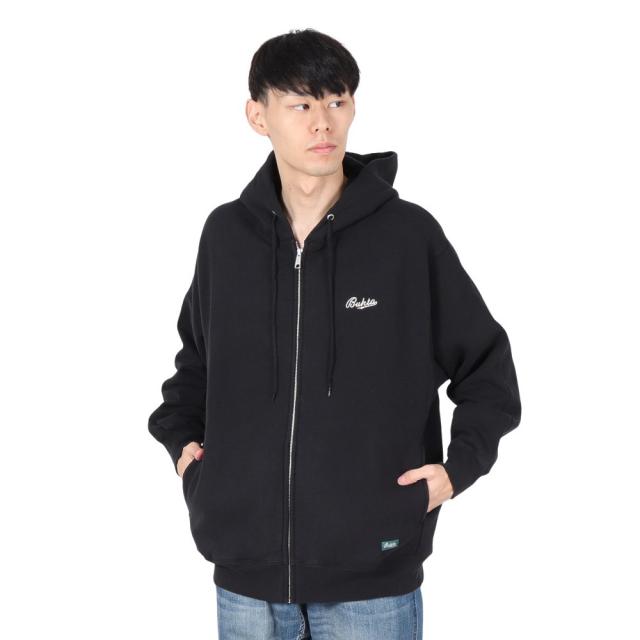 バクタ(BUKTA)ヘビーOZ 裏起毛 ラグランパーカー BU2415804:19:BLACK(Men’s)