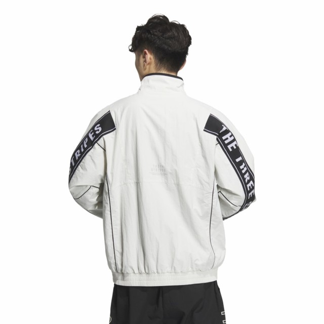 アディダス(adidas)ワーディング ルーズフィット シワ加工 ナイロンウーブン 起毛トリコット 裏地付きジャケット KWY…の通販は