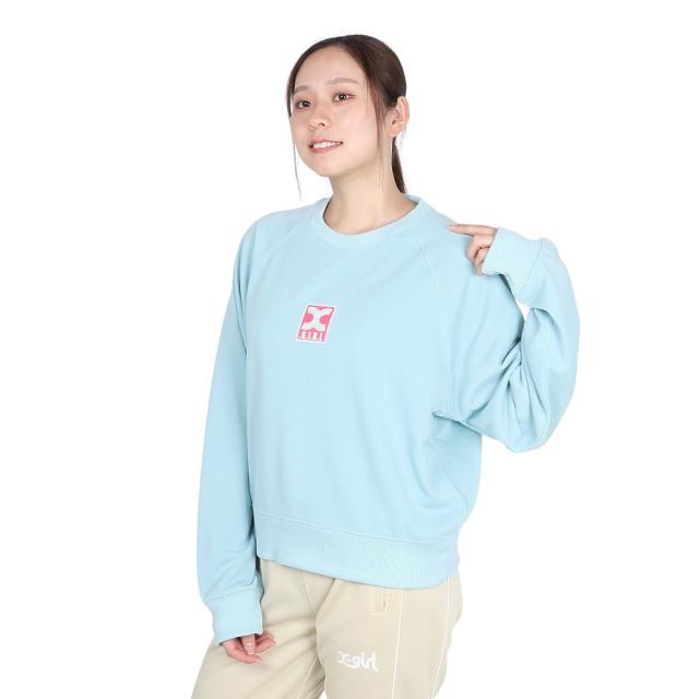 エックスガール(X-gir)ショート クルーネック スウェットシャツ 155251012004-LtBLUE(Lady’s)の通販は 9,350円