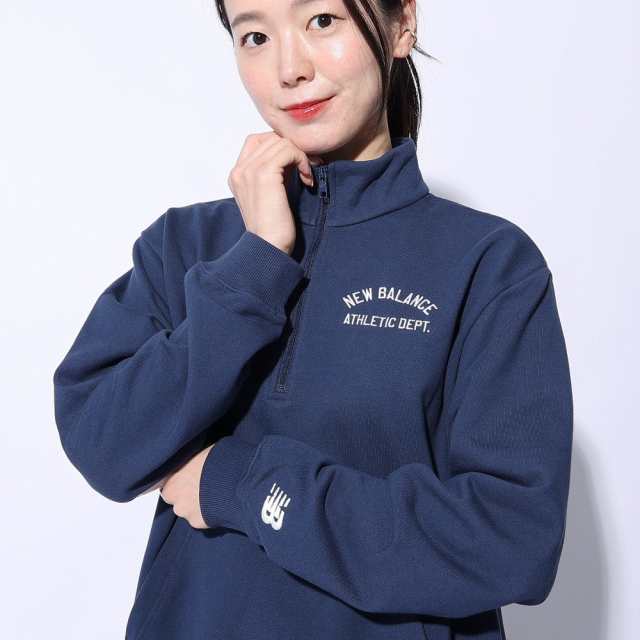 ニューバランス(new balance)ハーフジップスウェット WT41538NNY(Lady’s)の通販は