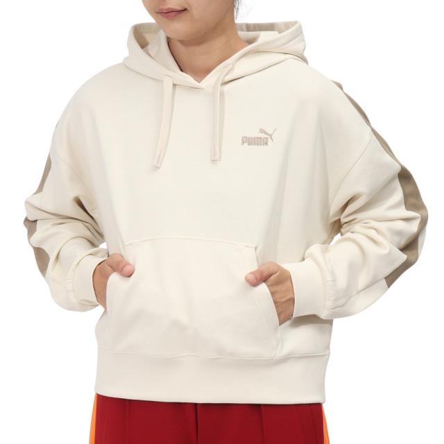 【ポイント10％！ 1/23 21:00〜22:59限定】プーマ(PUMA)CORE HERITAGE MX フーディー 683603 87 BEG(Lady’s)