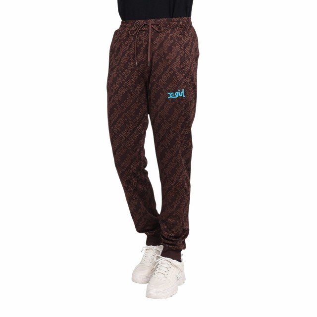 エックスガール(X-gir)JACQUARD TRACK パンツ 158246031013-BROWN(Lady’s)の通販は