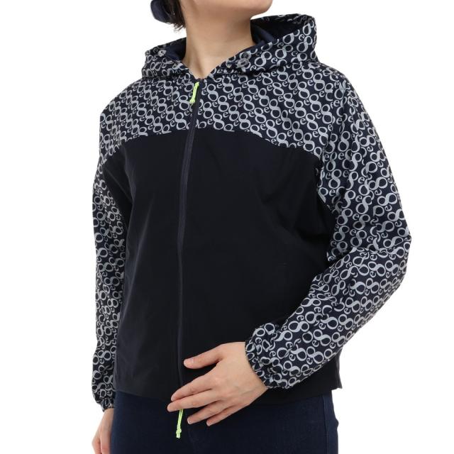 ウィッテム(HUITIEME)総柄フルジップパーカー 192-57910-098(Lady’s)