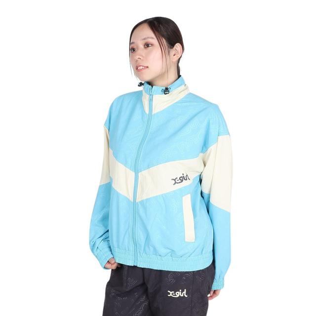 エックスガール(X-gir)EMBOSSED WIND UP ジャケット 158246021007-LtBLUE(Lady’s)