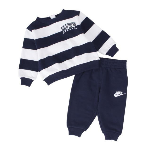 ナイキ(NIKE)ベビー SNL ストライプ クルーネック スウェット 上下セット 66M256-U90(Jr)の通販は 6,380円