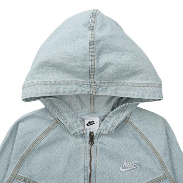 ナイキ(NIKE)フルジップ フーデッド デニム ジャケット IF2306-436(Jr)_2