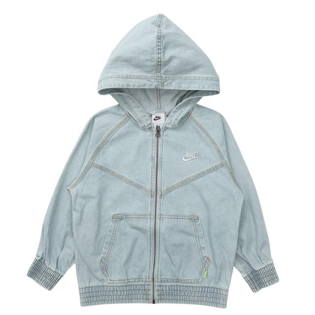 ナイキ(NIKE)フルジップ フーデッド デニム ジャケット IF2306-436(Jr)