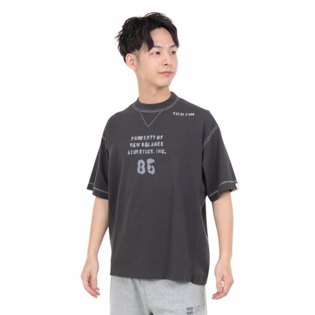 ニューバランス(new balance)半袖Tシャツ メンズ 黒 1000 グラフィックTシャツ R AMT35006PHM(…の通販は