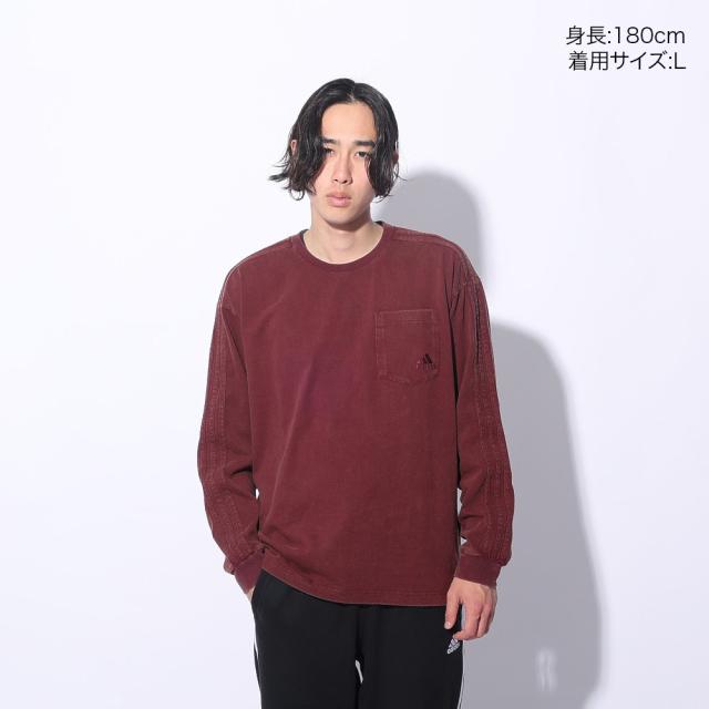 アディダス(adidas)スリーストライプス WASH ロングスリーブTシャツ