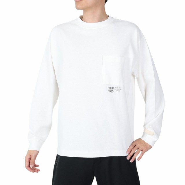 ニューバランス(new balance)長袖Tシャツ メンズ 白 1000 レギュラー