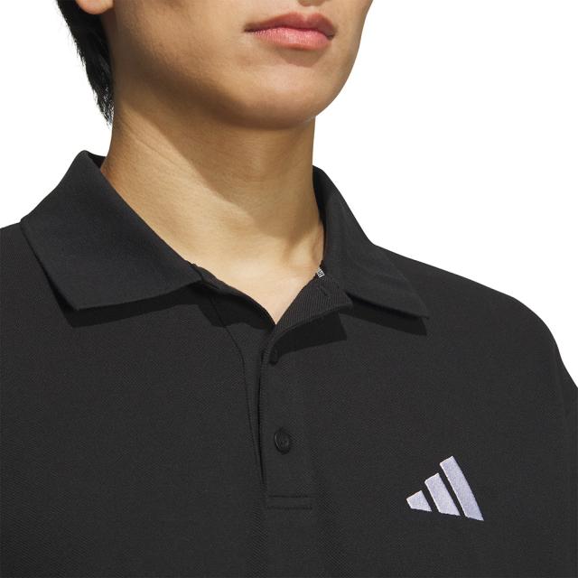 adidas 黒ポロシャツ adidas×BlackRamsTokyo】エッセンシャルズプラスルーズフィット