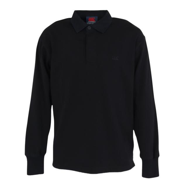 カンタベリー(canterbury)ソリッドカラー ラグビージャージ RA425154 BK(Men’s、Lady’s)