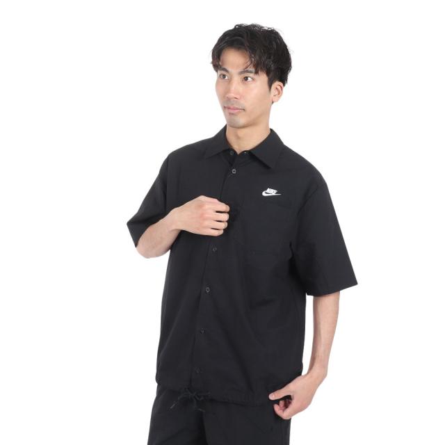 【新品未使用　希少品】NIKE 黒 ボタンアップ 長袖シャツ XL 定価8800円☆NIKE☆ロングTシャツ☆プレミアム☆長袖☆グレー