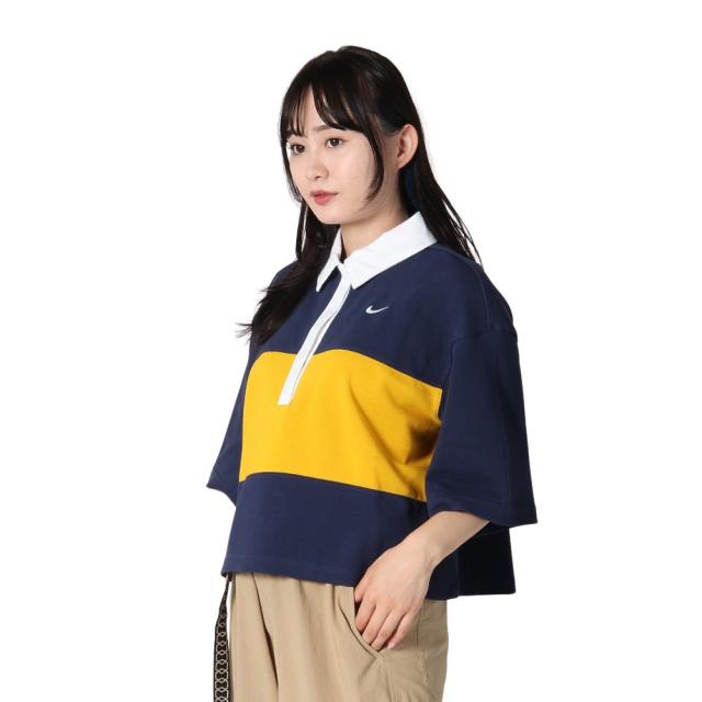ナイキ(NIKE)オーバーサイズド 半袖ポロシャツトップ IB2154-410(Lady’s)