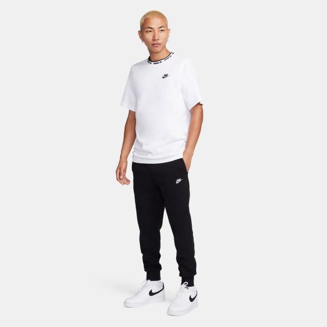 NIKE 白ステッチ ナイロン ジョガーパンツ ブラック リップストップ NIKE 白ステッチ ナイロン ジョガーパンツ ブラック リップストップ