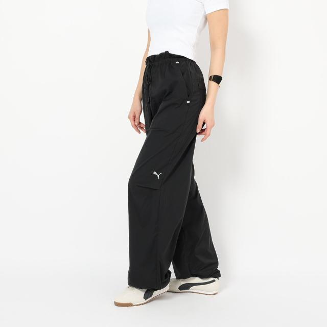 【ポイント10％！】プーマ(PUMA)ESS エレベーテッド ウーブン パンツ 693756 01 BLK(Lady’s)_2
