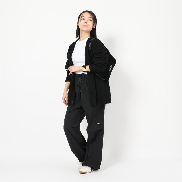 【ポイント10％！】プーマ(PUMA)ESS エレベーテッド ウーブン パンツ 693756 01 BLK(Lady’s)_9