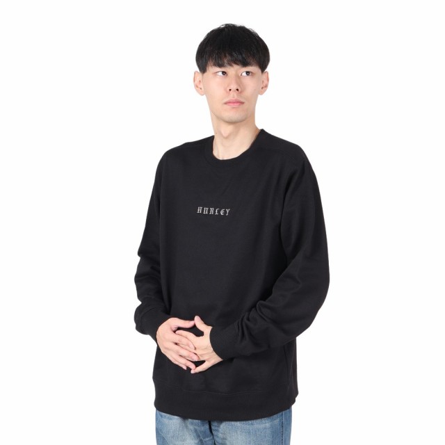 ハーレー(HURLEY)オールド イングリッシュ スウェット クルー スウェットシャツ MCFL242022-BLK(Men’…の通販は