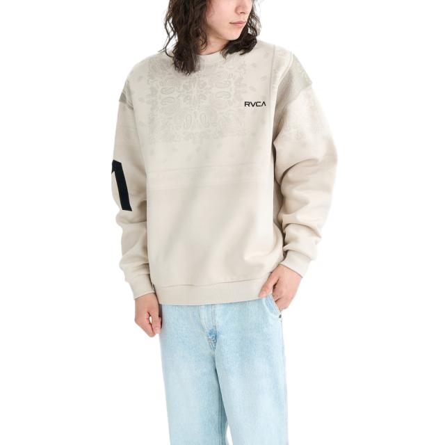 ルーカ(RVCA)FADE BACKSIDE ARCH クルーネックトレーナー BF042001 CER(Men’s)