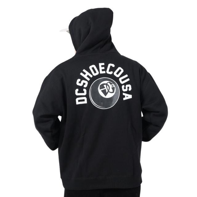ディーシーシューズ(DC SHOES)23 BACK 8BALL スウェットパーカー 23FWDPO234083YBLK(Me…
