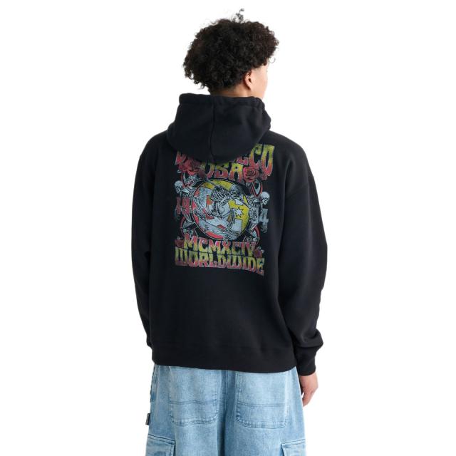 【ポイント5％！2/23 21:00〜22:59限定】ディーシーシューズ(DC SHOES)ROCKSKULL プルオーバーフーディー 25FWDPO254039BLK(Men’s)