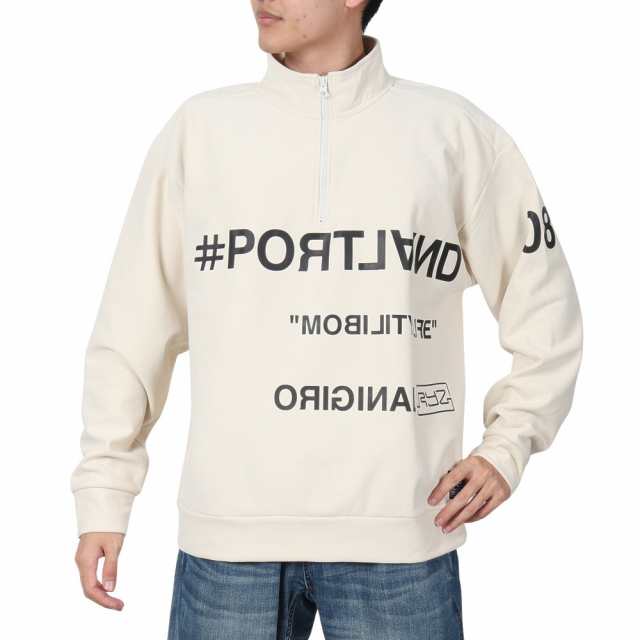 ライズ(RYZ)SCRIPT ハーフジップ スウェットシャツ RZ10CD24FW0009 OWHT(Men’s)の通販は